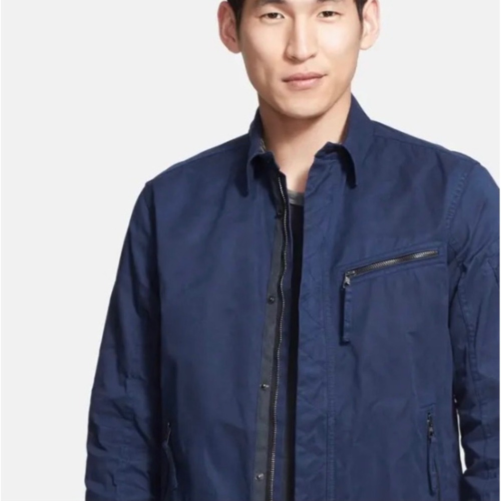 Rag & Bone Hendon Shirt Jacket Mens S Navy Blue Utility‎ Gorpcore Field Jacket